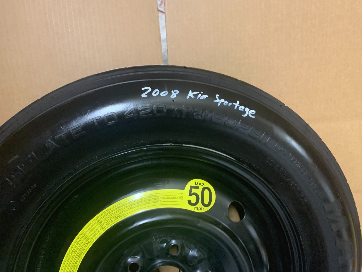 2006-2016 Kia Sportage 16" Spare Tire Compact Donut Wheel Rim T155/90D16