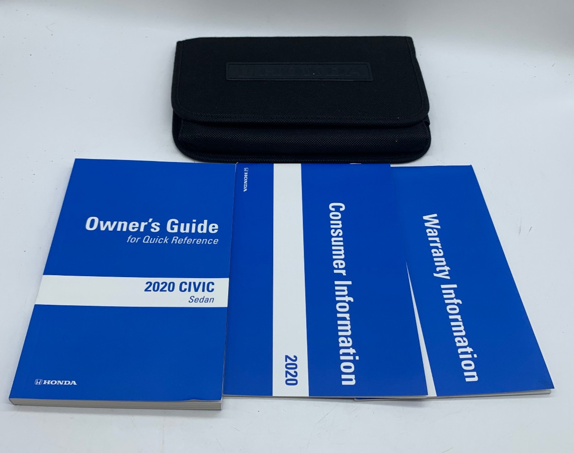 2020 Honda Civic Sedan Owners Manual Set with Case OEM R01B30008