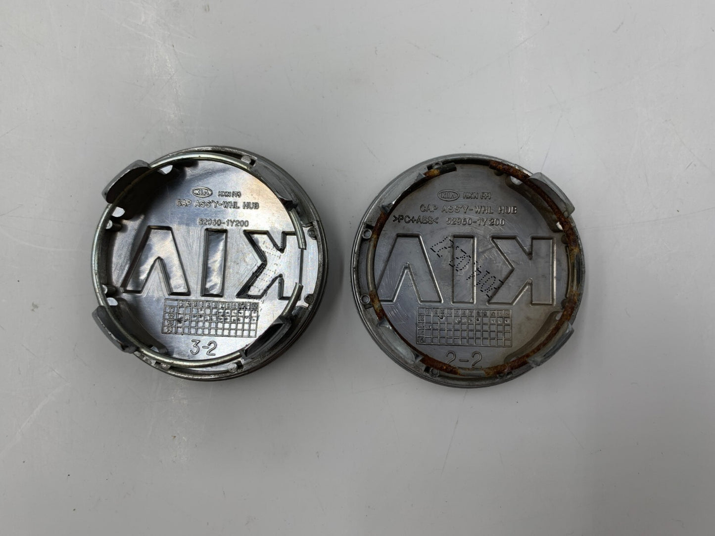 Kia Rim Wheel Center Cap Set of 2 Gray 2-1/4 inch OEM