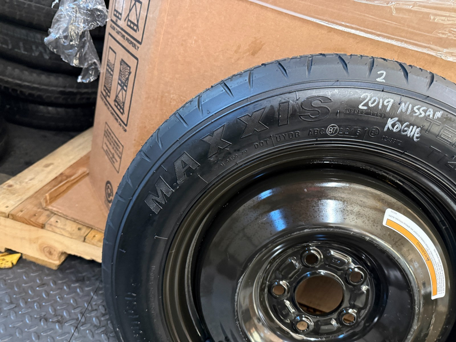 2014-2019 Nissan Rogue 16" Spare Tire Wheel Compact Donut T145/90D16 Maxxis