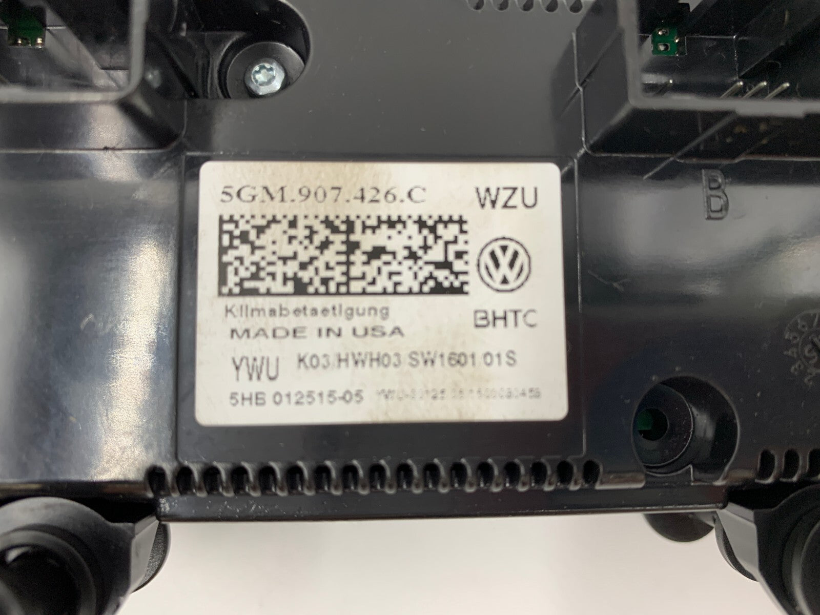2017 Volkswagen Golf GTI AC Heater Climate Control Temperature Unit D01B28031