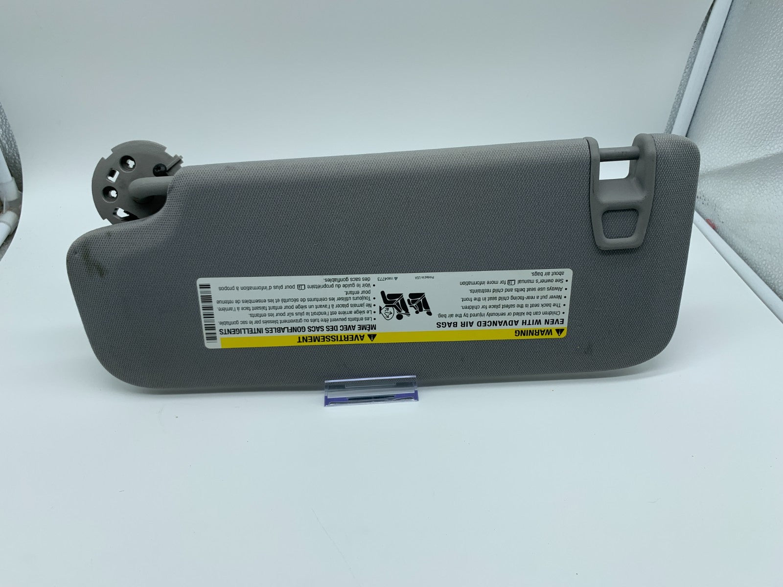 2016-2021 Chevrolet Malibu Passenger Sun Visor Gray OEM C04B40015