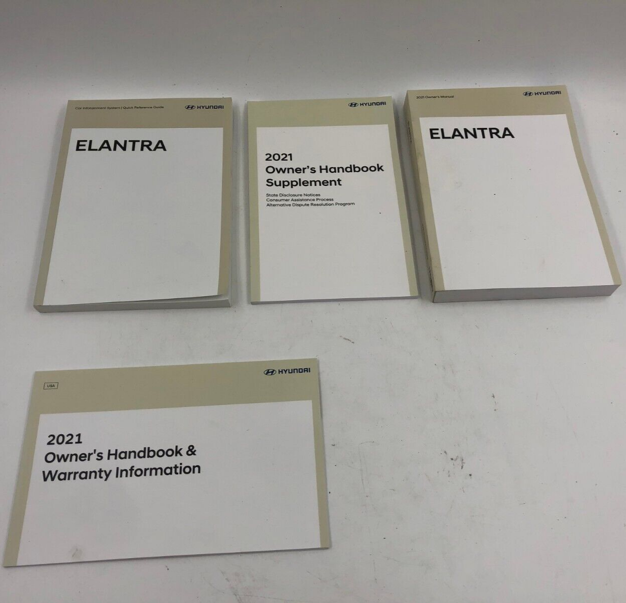 2021 Hyundai Elantra Owners Manual Set OEM D02B21053