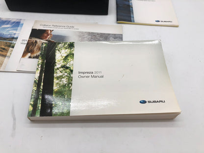 2011 Subaru Impreza Owners Manual Set with Case OEM A01B43084