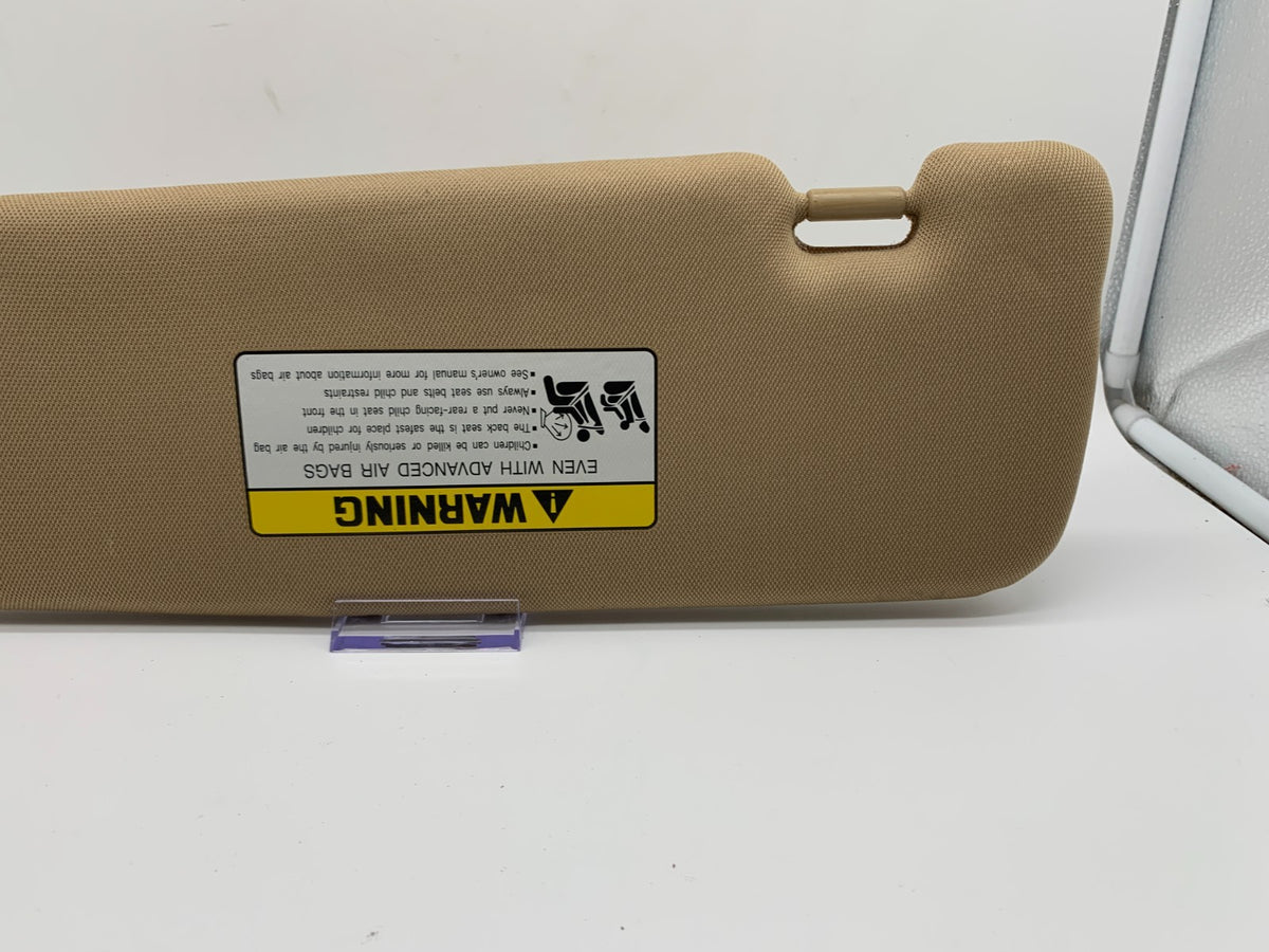 2011-2015 Hyundai Sonata Passenger Sun Visor Tan Illuminated OEM B02B09089