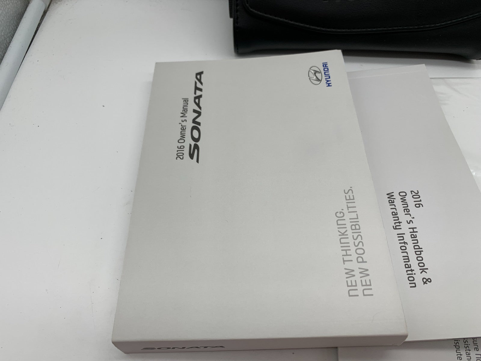 2016 Hyundai Sonata Owners Manual Set with Case OEM