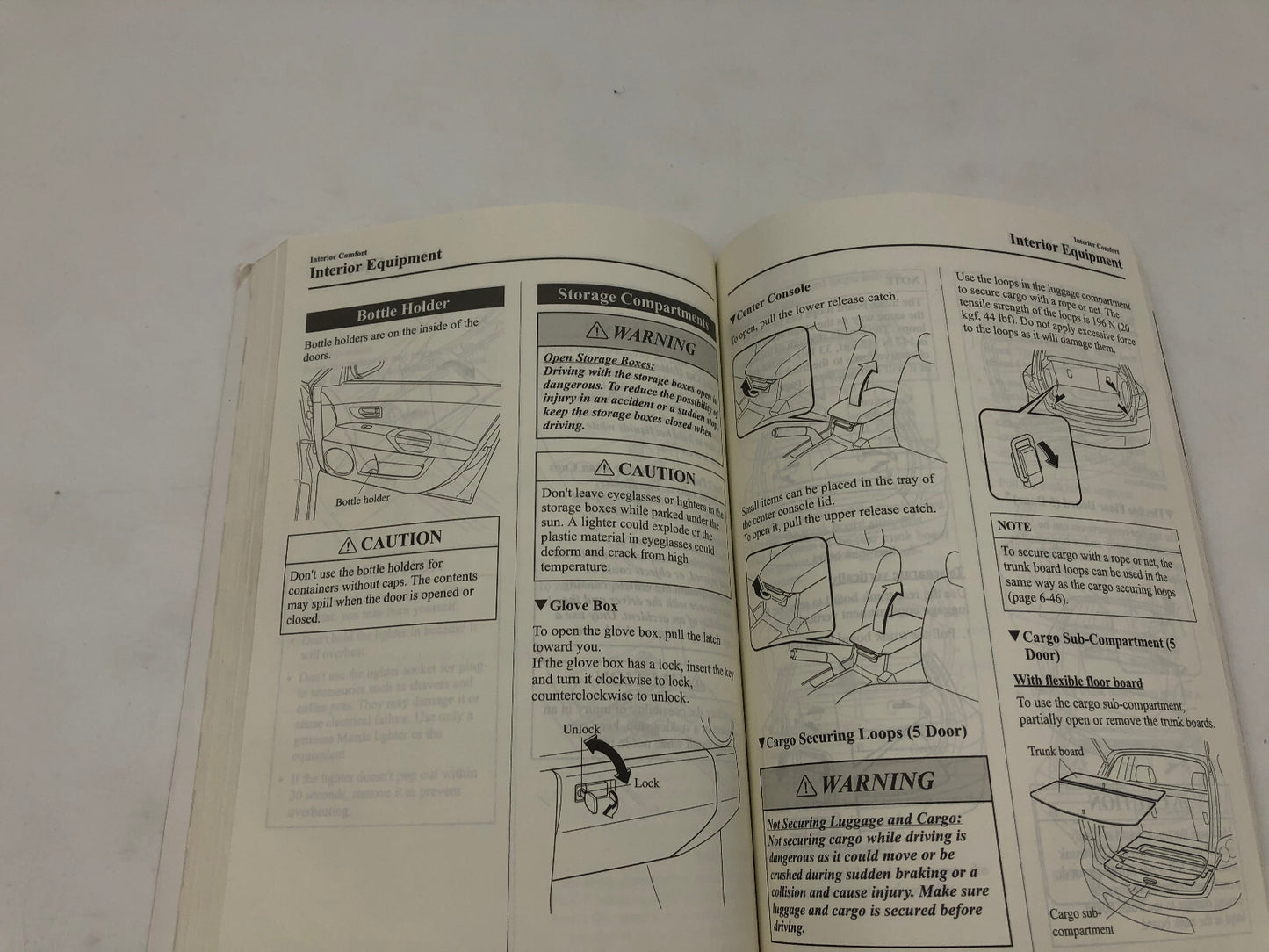 2005 Mazda 3 Owners Manual Set with Case OEM A03B68010