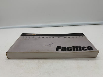 2006 Chrysler Pacifica Owners Manual with Case OEM A01B01010