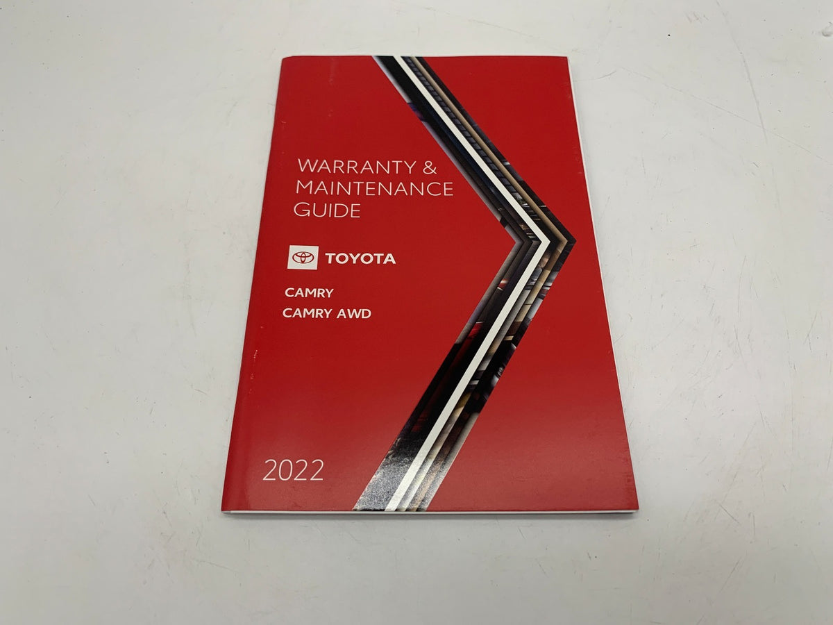 2022 Toyota Camry Owners Manual Set OEM R01B50019