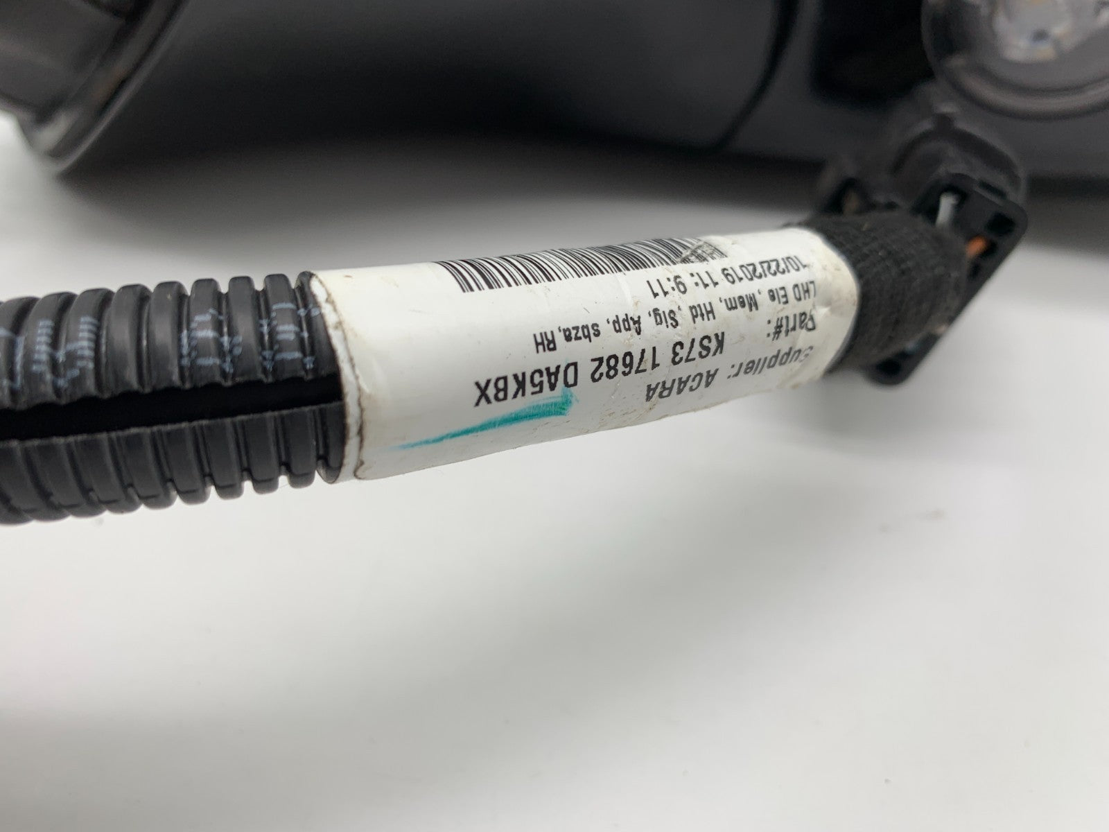 2019-2020 Ford Fusion Passenger Side View Power Door Mirror Black BSA E02B50020