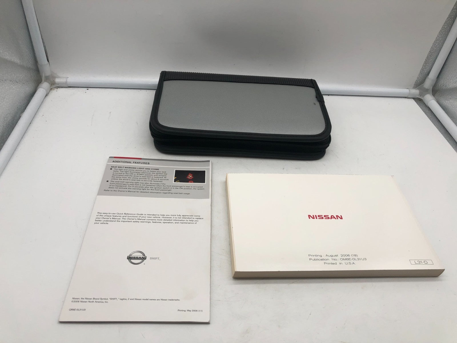 2006 Nissan Altima Owners Manual Set with Case OEM A01B05010