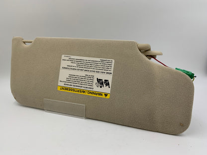 2008-2009 Ford Taurus Driver Sun Visor Illuminated Beige OEM D02B52018