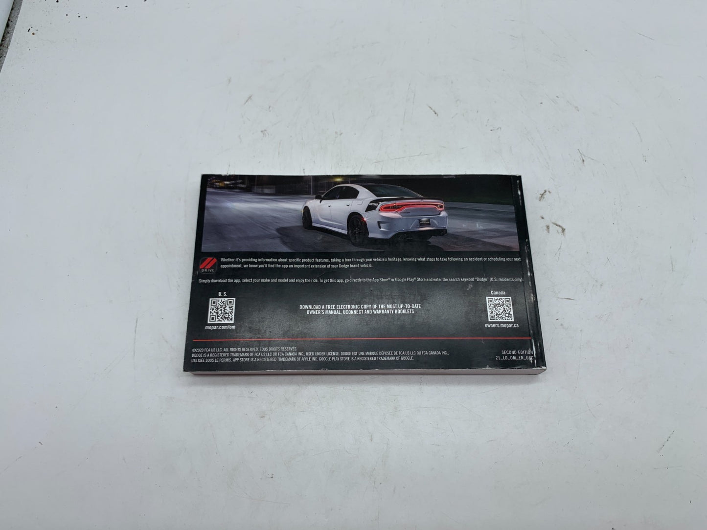 2021 Dodge Charger Owners Manual OEM A03B44006