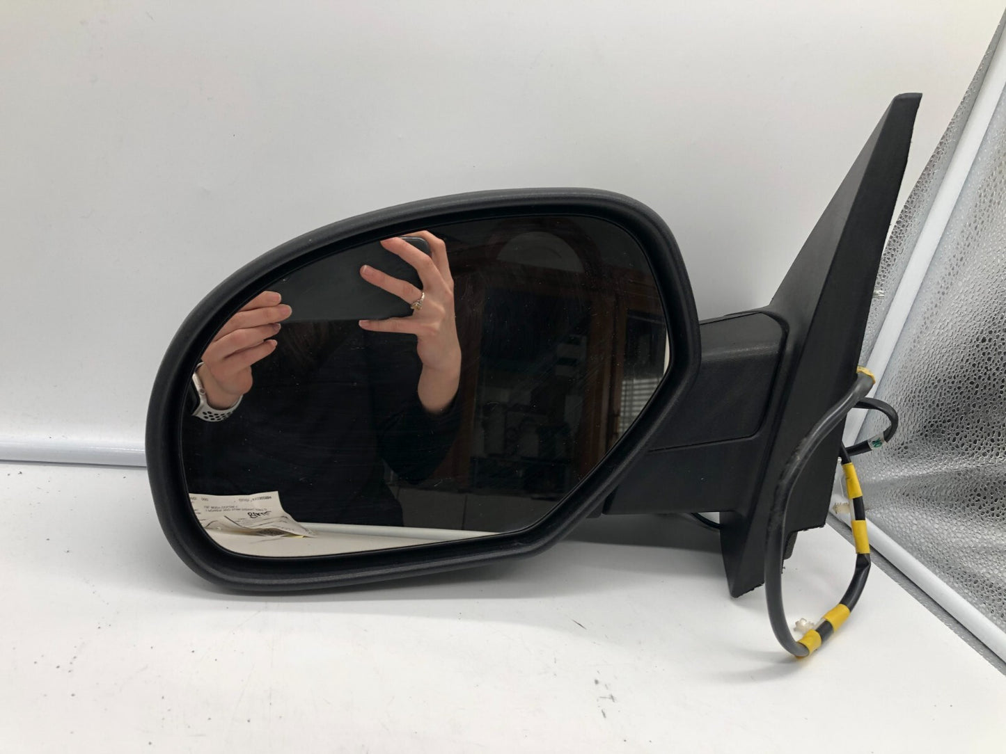 2007-2014 Chevrolet Tahoe Driver Side View Power Door Mirror Black OEM A02B22045