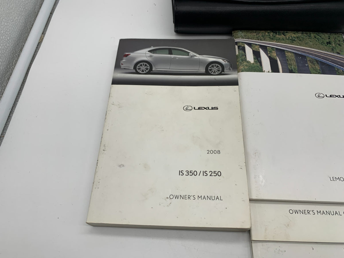 2008 Lexus IS350 IS250 Owners Manual Set with Case OEM C03B69019