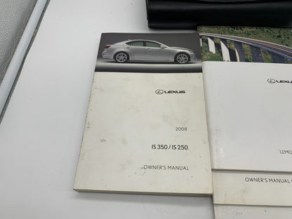 2008 Lexus IS350 IS250 Owners Manual Set with Case OEM C03B69019