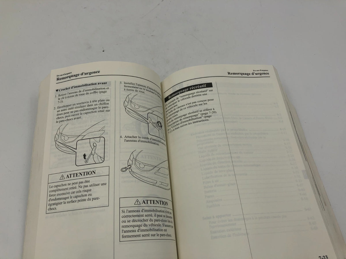 2006 Mazda 3 Owners Manual OEM D01B35029