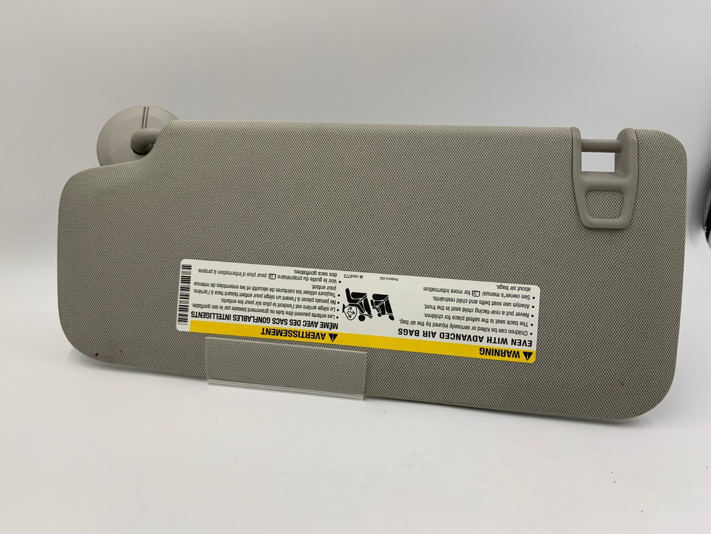 2017-2022 Chevrolet Trax Passenger Sun Visor Gray OEM C02B40030