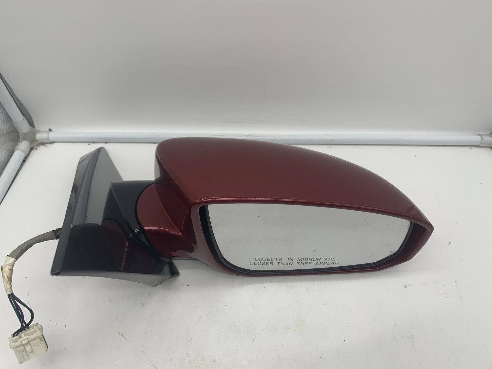 2004-2008 Nissan Maxima Passenger Side View Power Door Mirror Red OEM