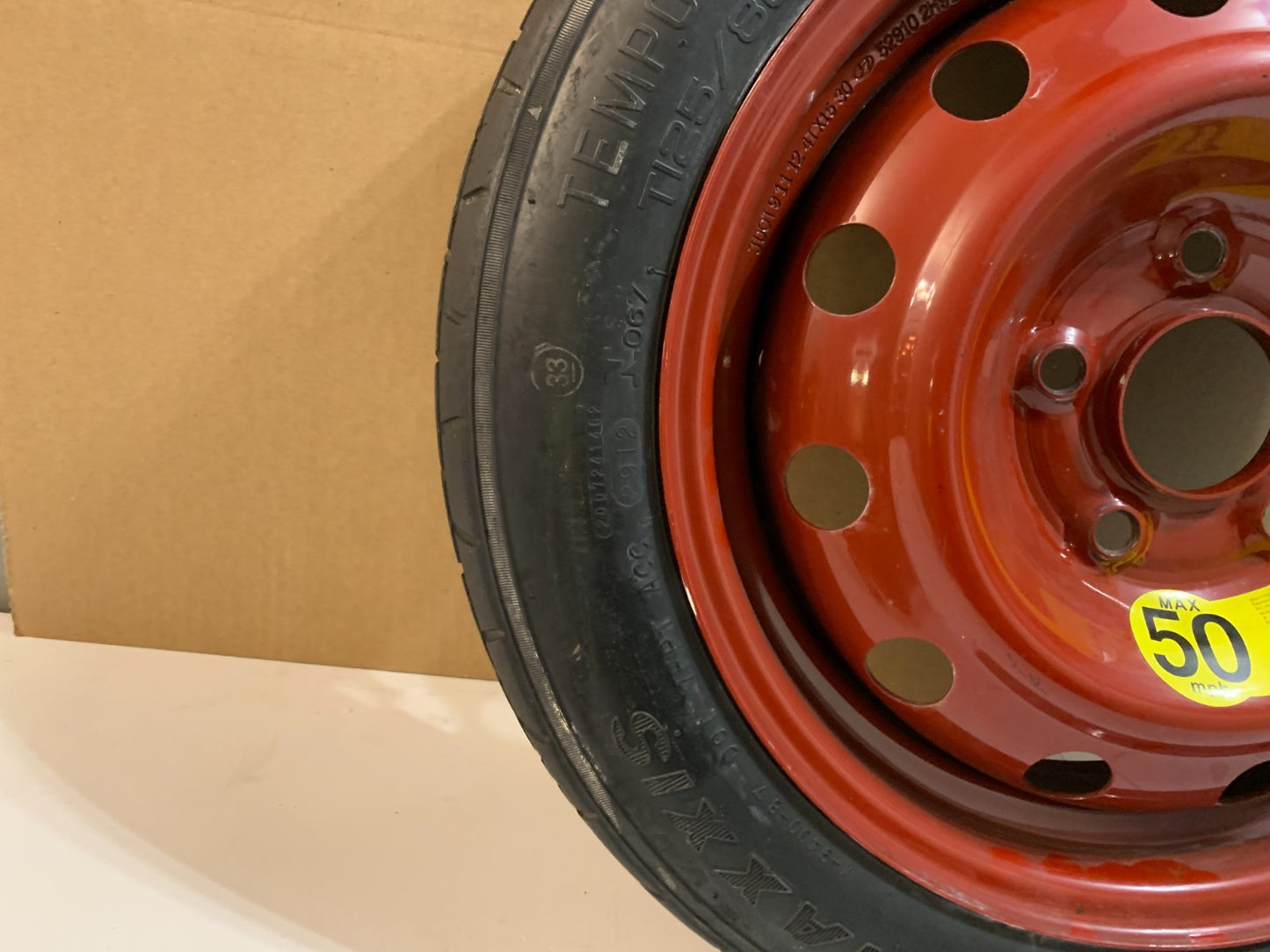 2013-2020 Hyundai Elantra 15" Spare Tire Compact Donut T125/80D15