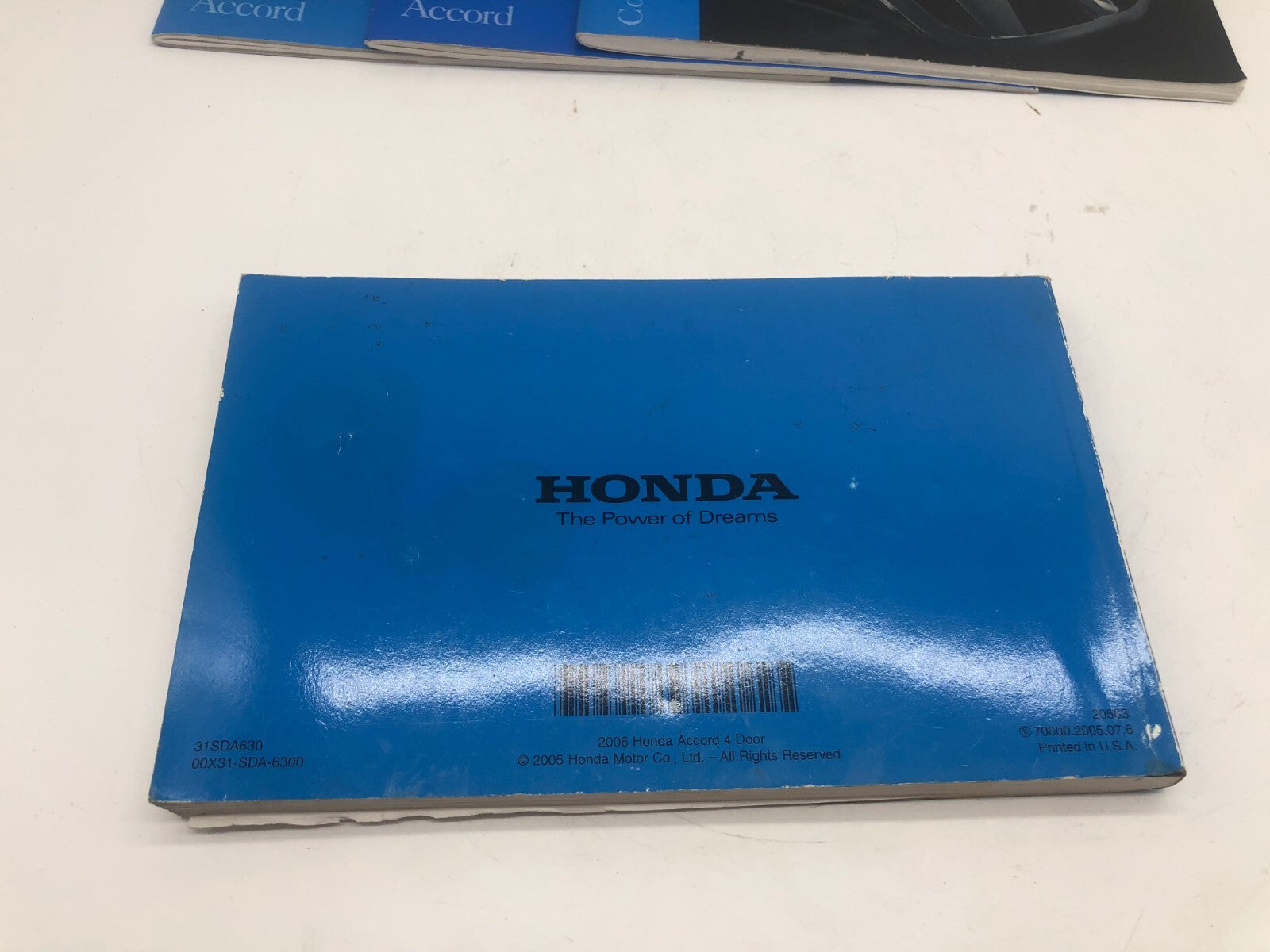 2006 Honda Accord Owners Manual Set OEM A03B35045