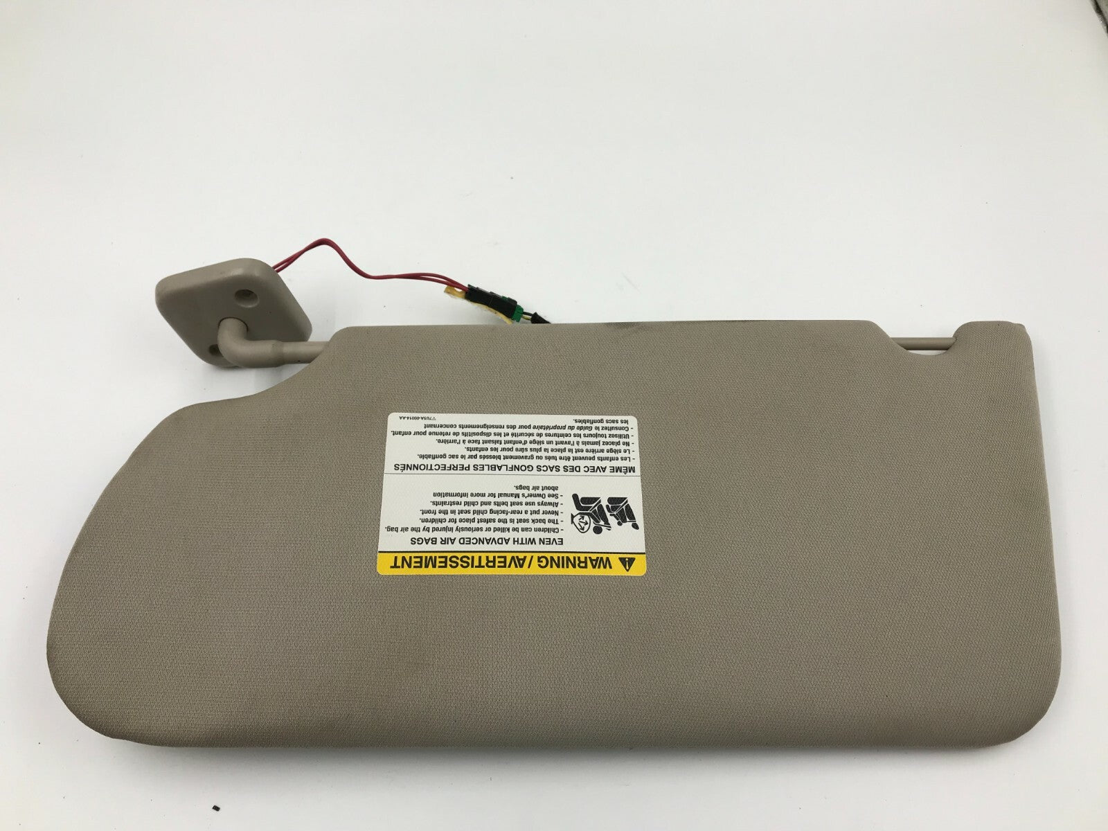 2009-2012 Ford Flex Passenger Sun Visor Gray Illuminated OEM C03B29041