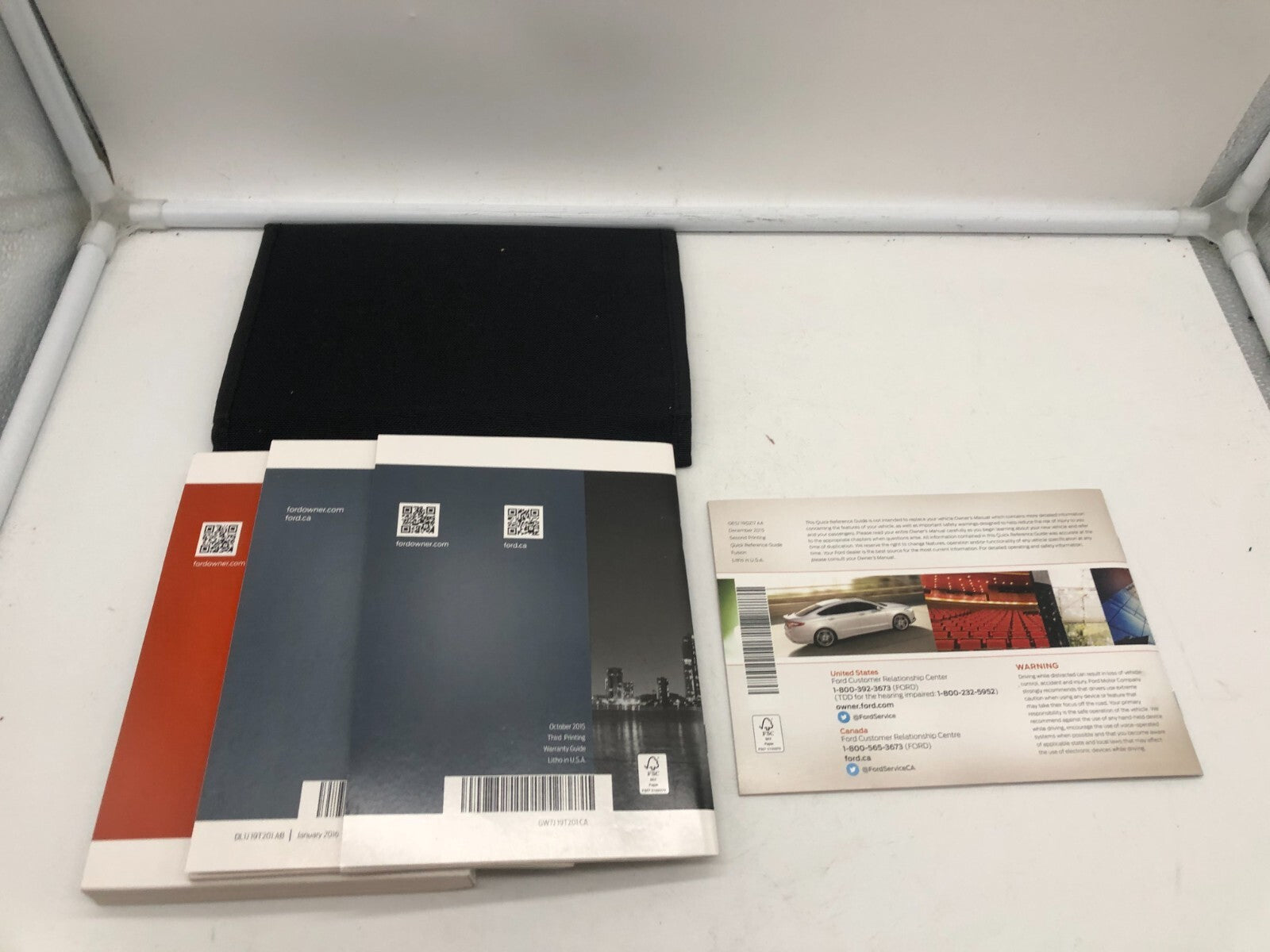 2016 Ford Fusion Owners Manual Set with Case OEM D03B67014