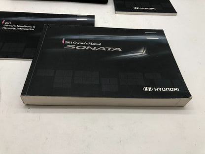 2011 Hyundai Sonata Owners Manual Set with Case OEM A01B26006