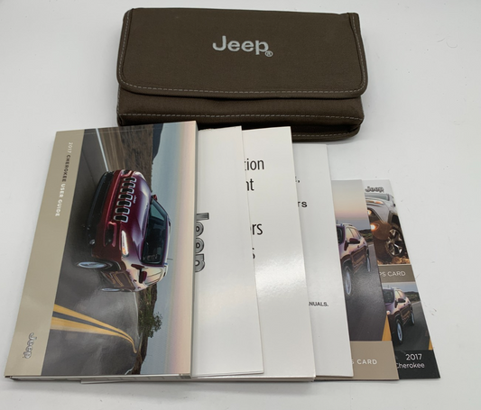 2017 Jeep Cherokee Owners Manual Set with Case OEM