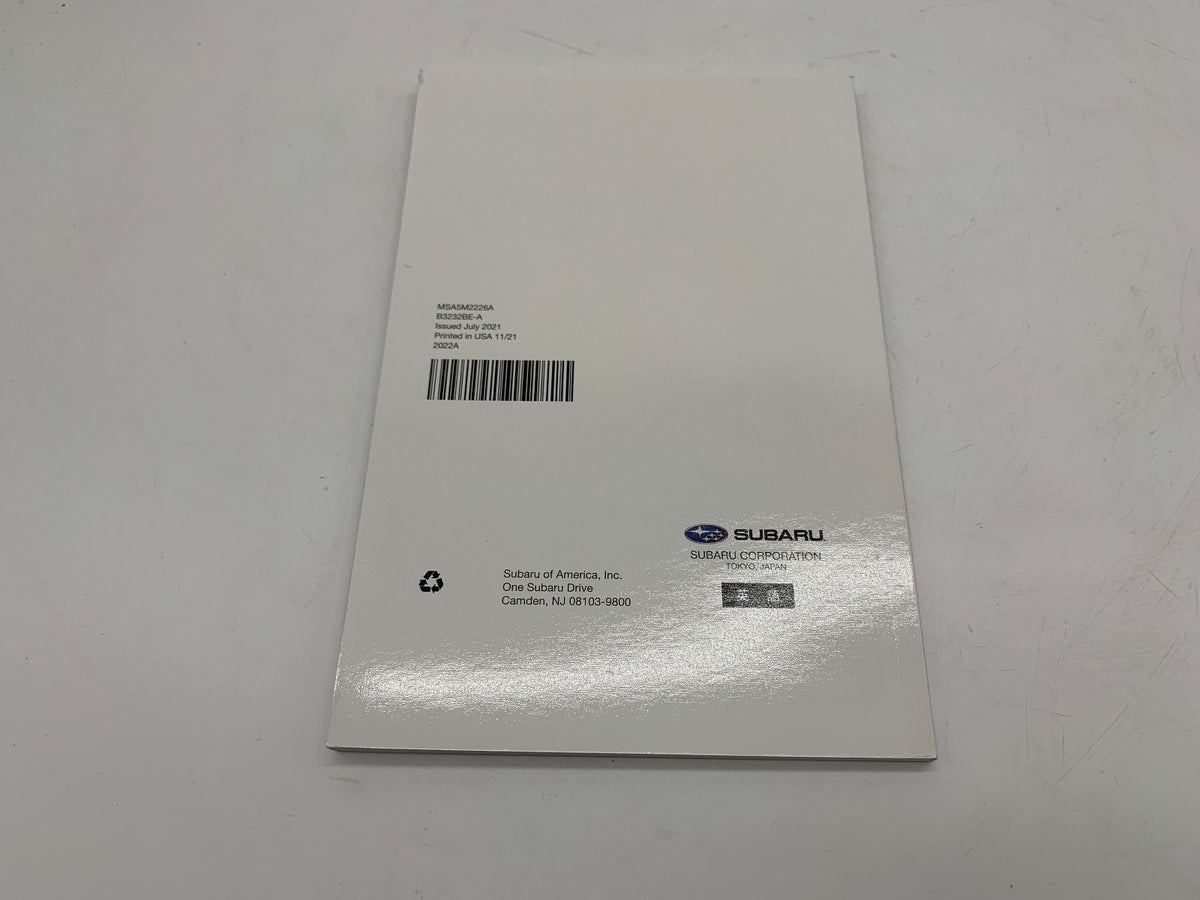 2022 Subaru Ascent Owners Manual Set with Case OEM R01B12043