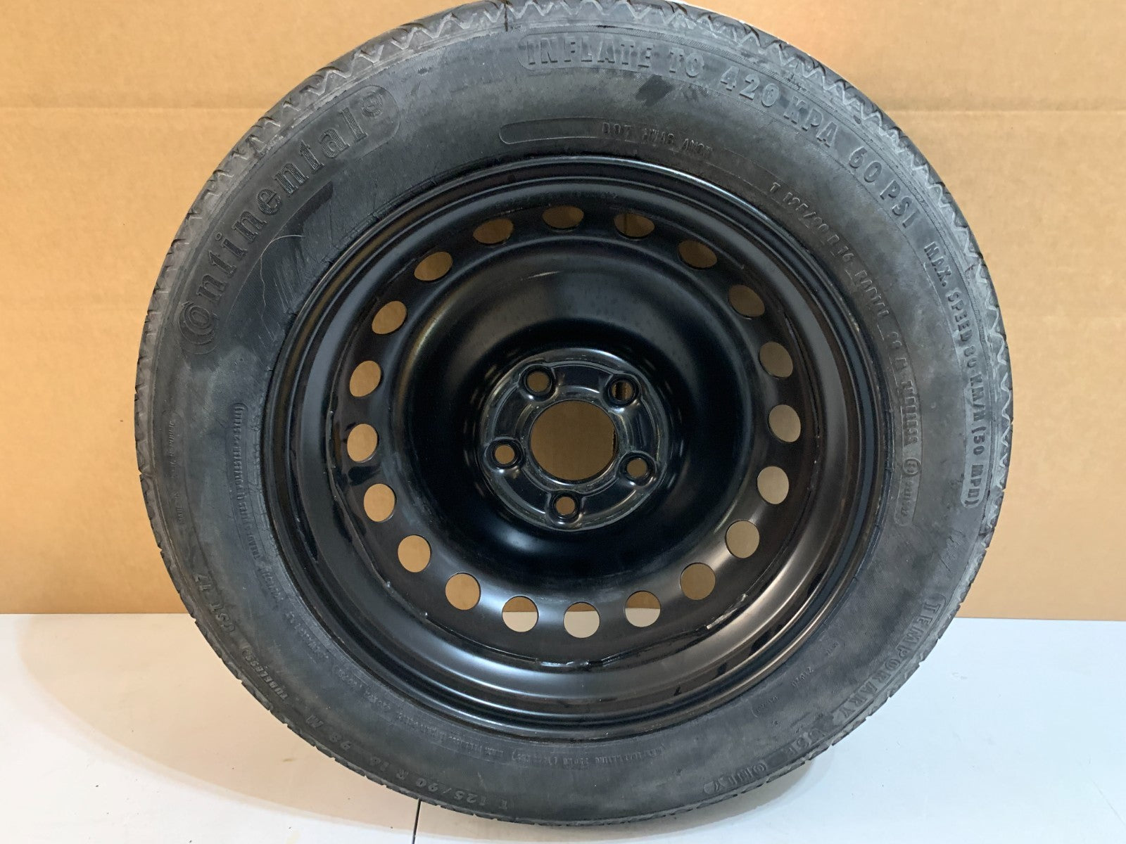 2013 Mercedes Benz C250 16" Spare Tire Wheel Compact Donut T125/90R17