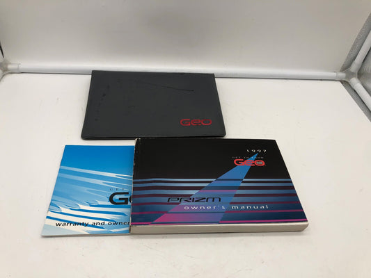 1997 Geo Prizm Owners Manual Set with Case OEM R01B46005