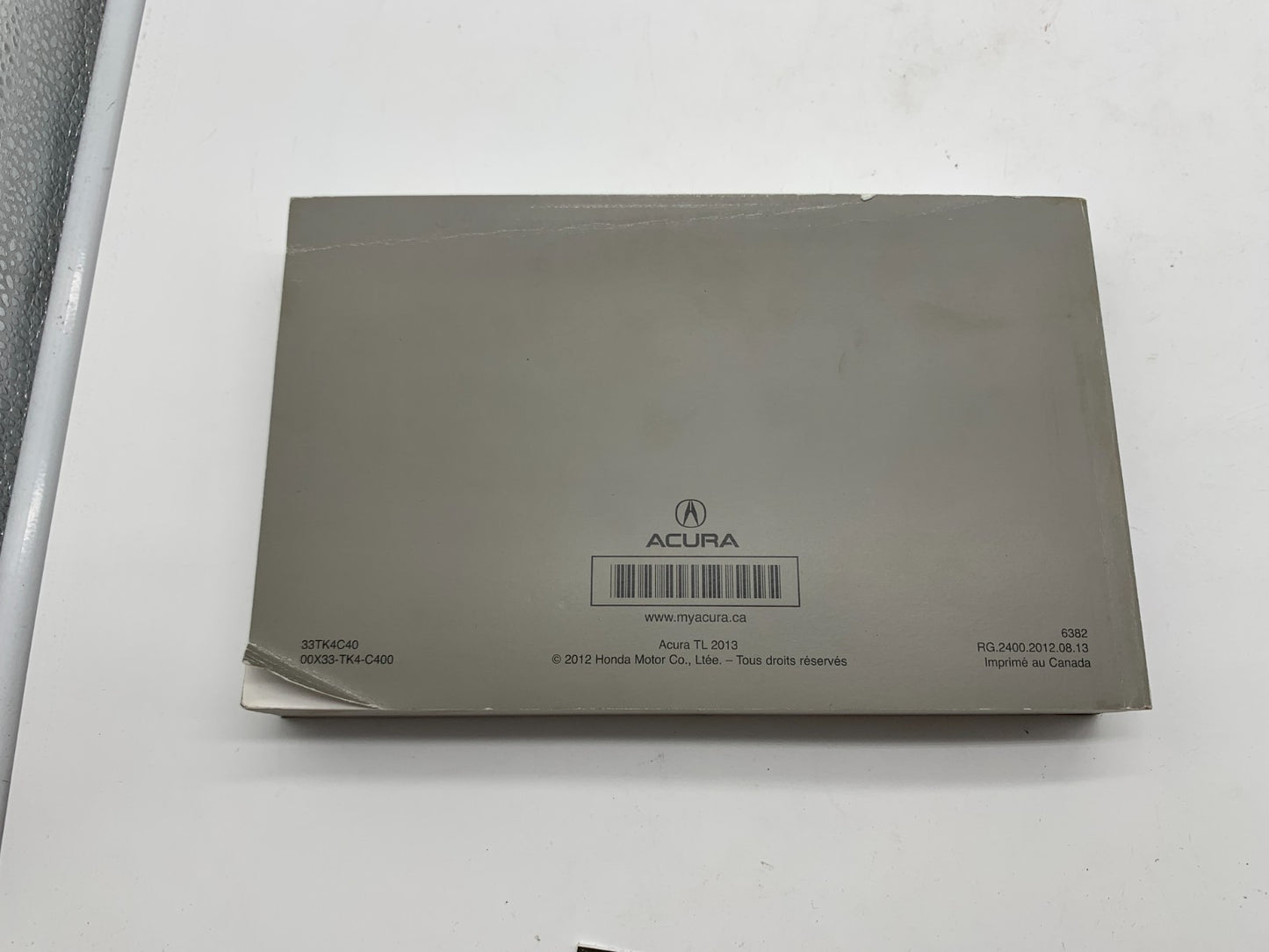 2013 Acura TL Owners Manual Set with Case OEM C04B38005