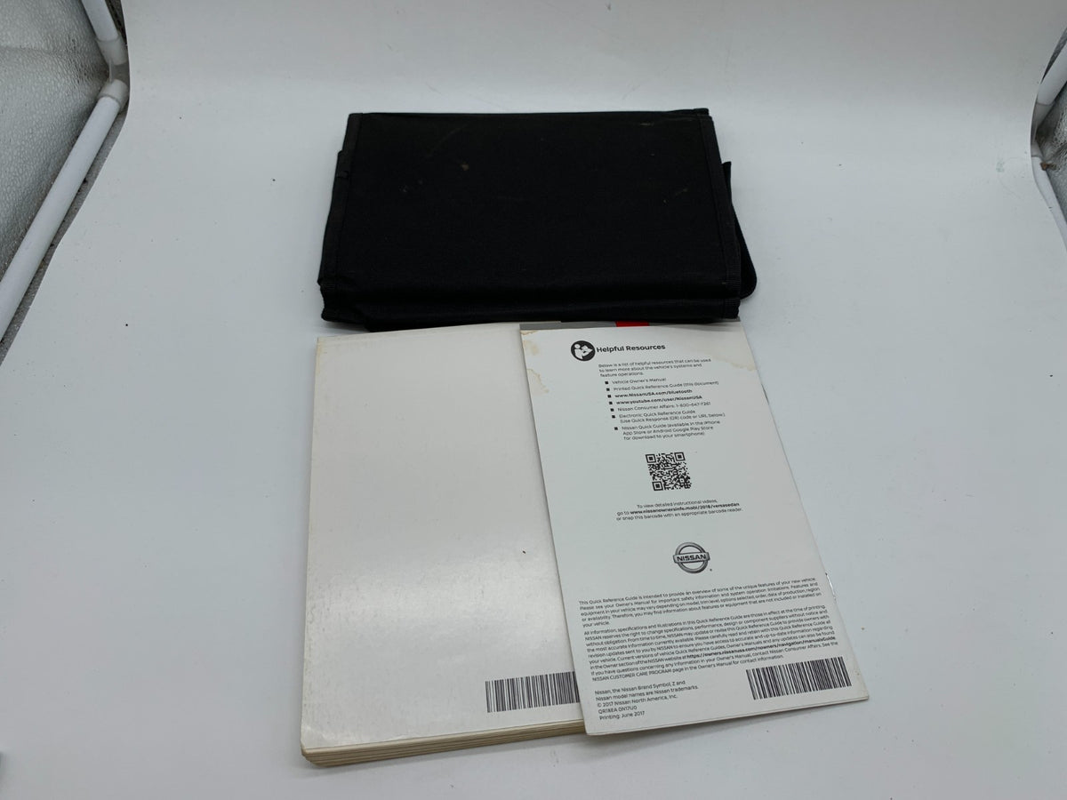 2018 Nissan Versa Sedan Owners Manual Set with Case OEM B02B32040
