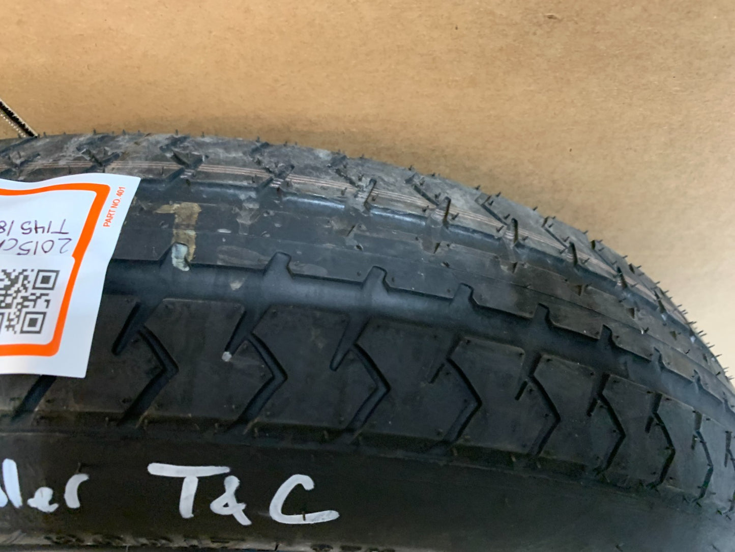 2012-2016 Chrysler Town & Country 17" Spare Tire Compact Donut T145/80D17