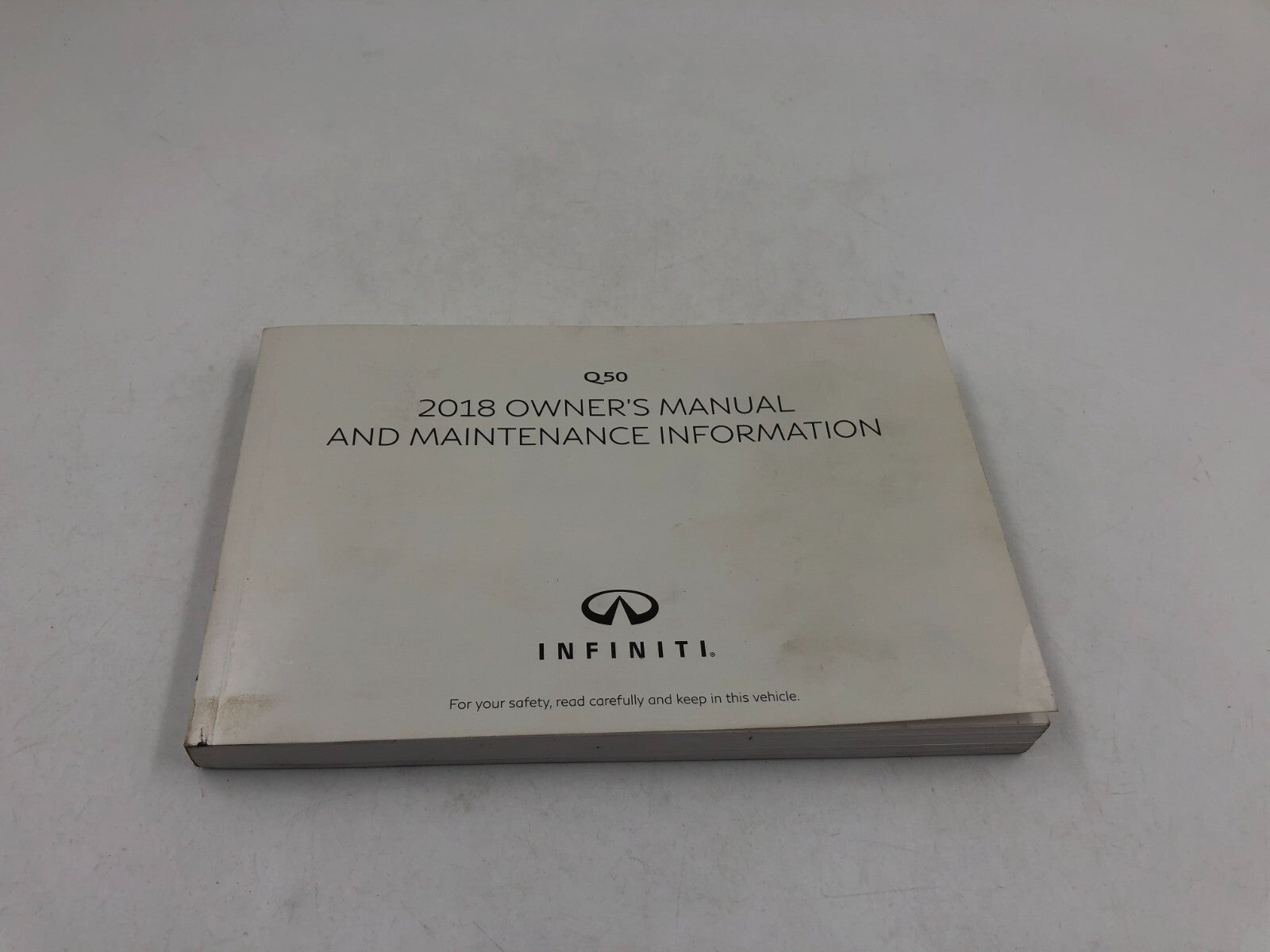 2018 Infiniti Q50 Q 50 Owners Manual Set OEM E02B12043