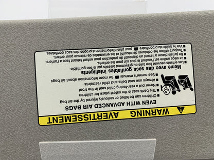 2006-2011 Chevrolet Aveo Passenger Sun Visor Gray OEM C04B62024