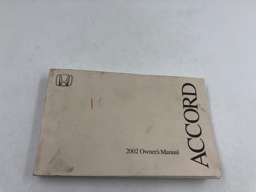 2002 Honda Accord Owners Manual OEM R01B21009