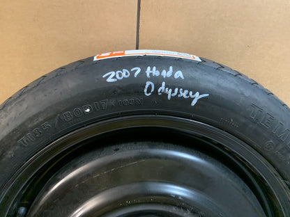 2005-2010 Honda Odyssey 17" Spare Tire Compact Donut T135/80D17 OEM Wheel