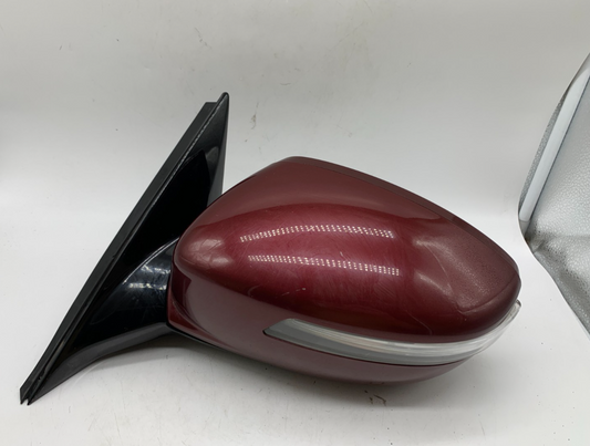 2009-2012 Hyundai Genesis Sedan Driver Side View Power Door Mirror Red C02B01009