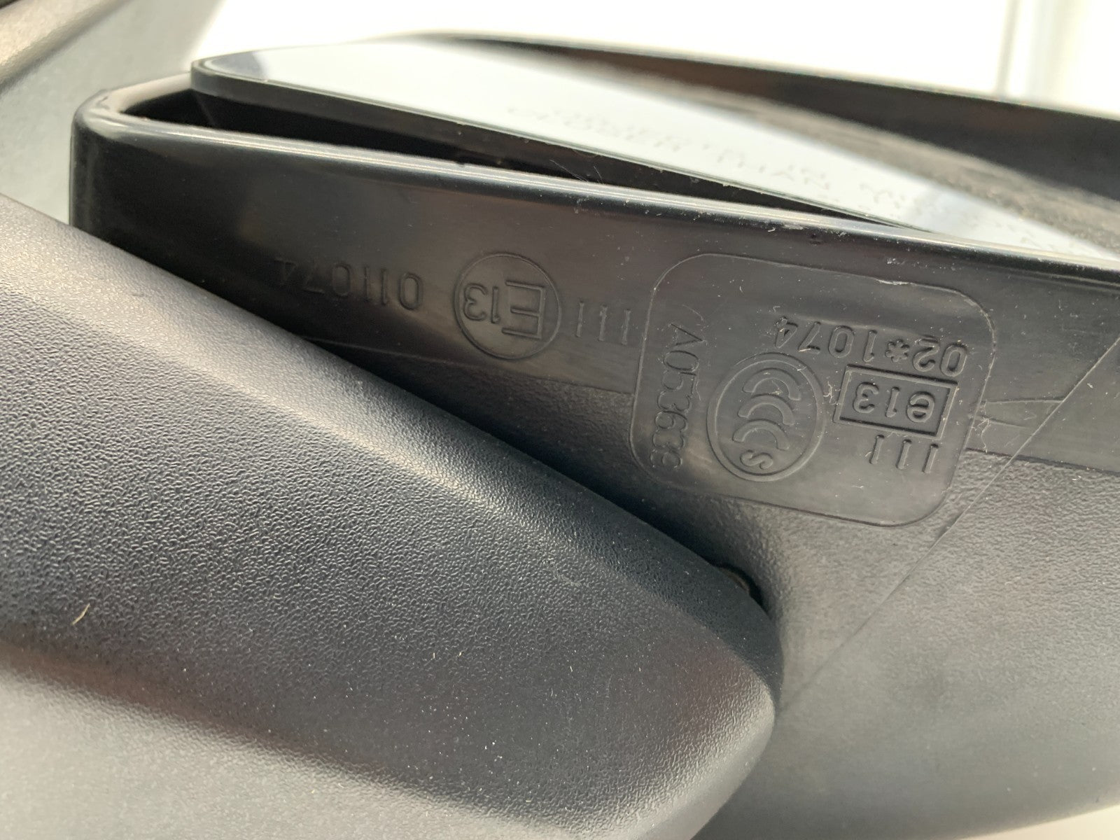 2007-2012 Jeep Compass Passenger Side View Power Door Mirror Black OEM B04B36007