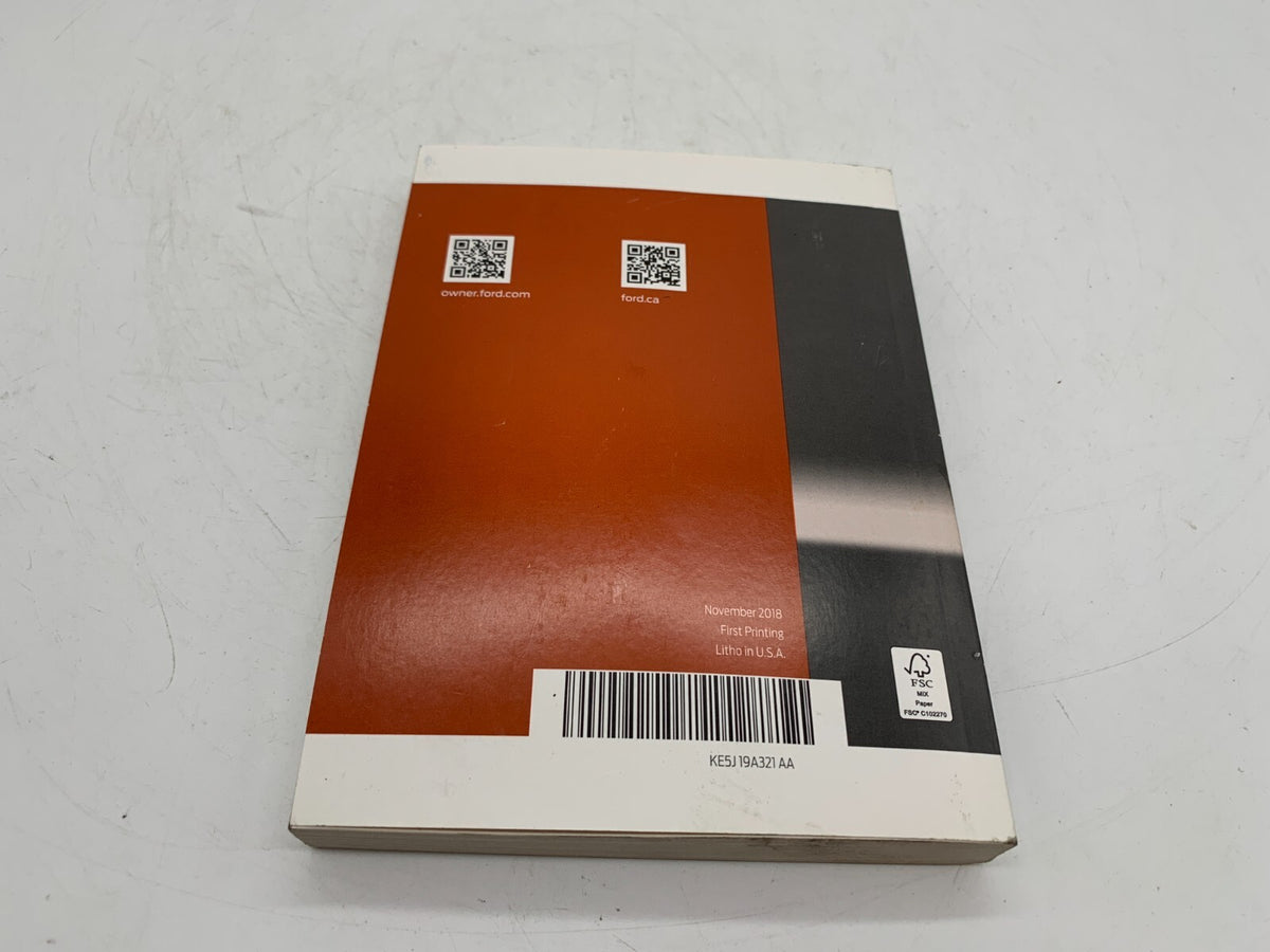 2019 Ford Fusion Owners Manual OEM C01B05003