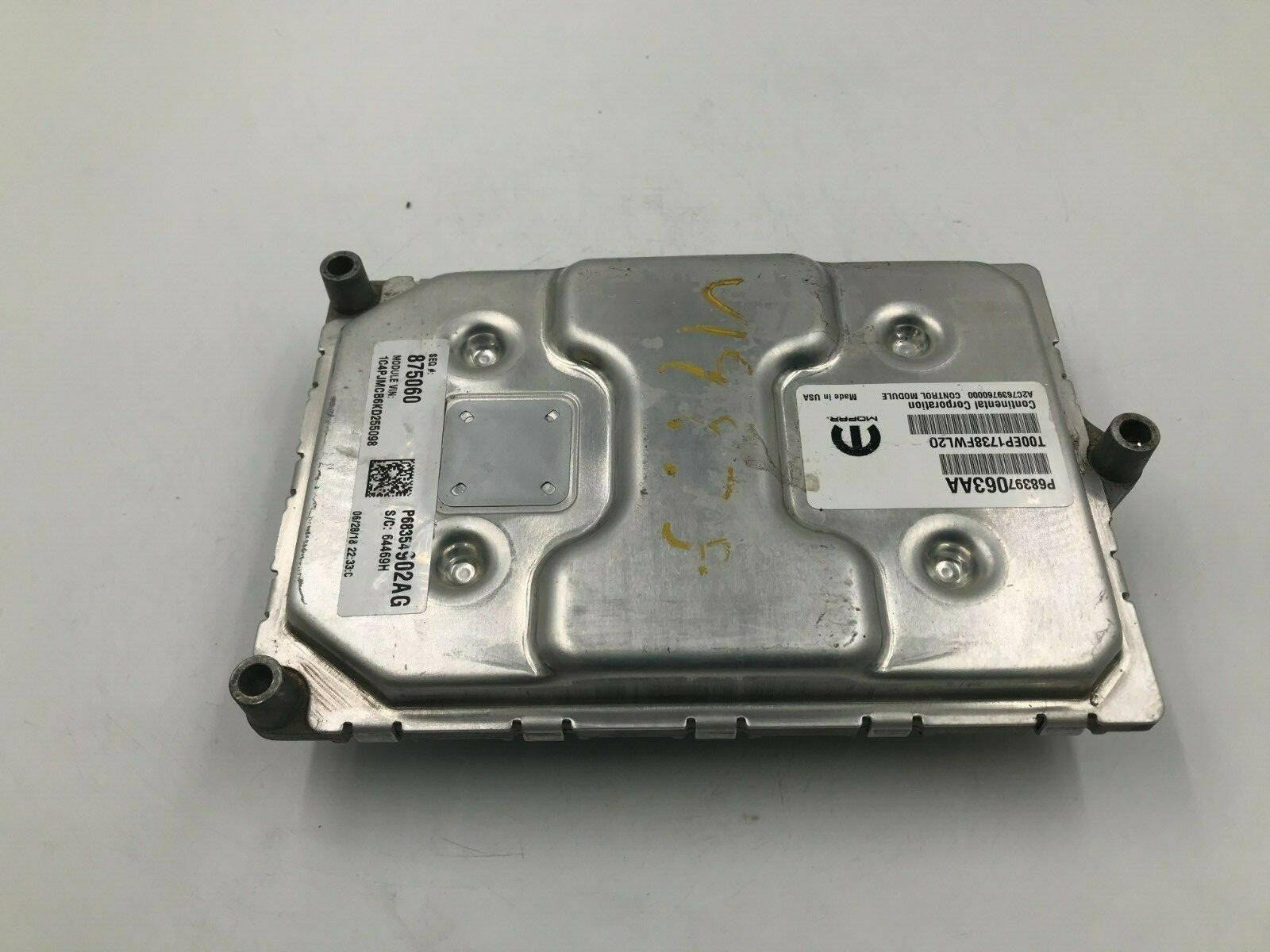 2019 Jeep Cherokee 2.4L Engine Control Module Unit ECU ECM OEM D01B01021