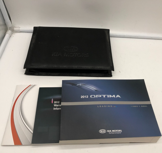 2012 Kia Optima Owners Manual Set with Case OEM R01B40014