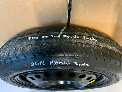 2015-2025 Hyundai Sonata 16" Spare Tire Wheel Compact Donut T125/80D16 Hankook