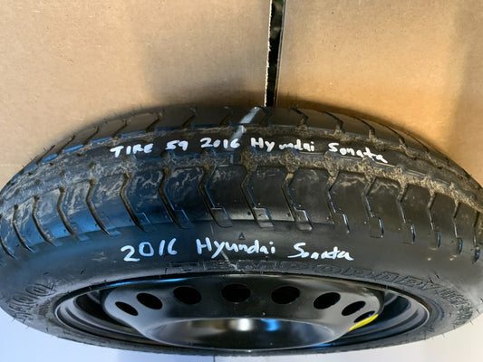2015-2025 Hyundai Sonata 16" Spare Tire Wheel Compact Donut T125/80D16 Hankook