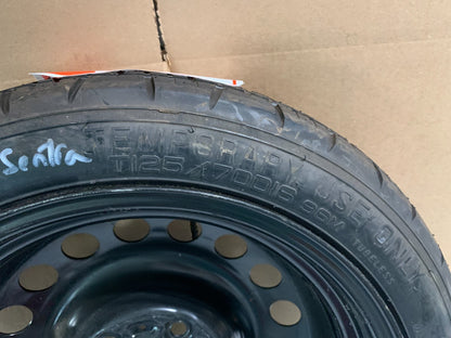 2020-2025 Nissan Sentra 16" Spare Tire Wheel Compact Donut T125/70D16