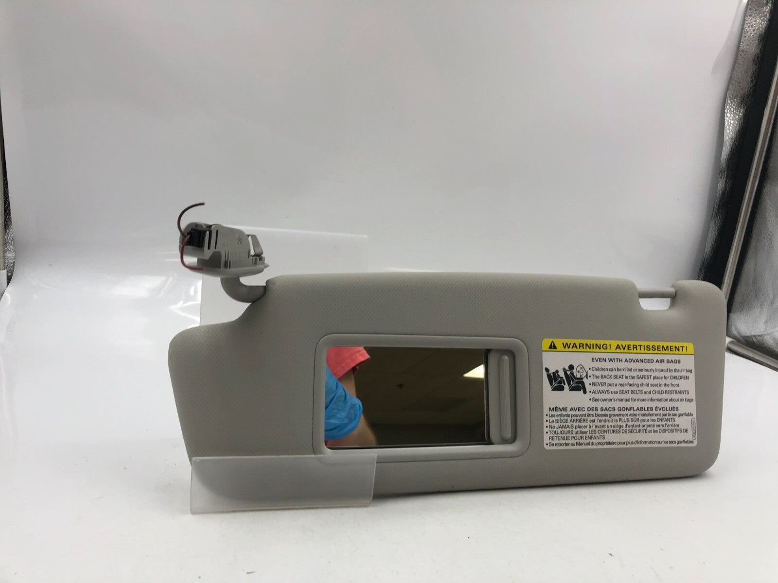 2009-2012 Audi A4 Driver Sun Visor Gray Illumination OEM B04B40085