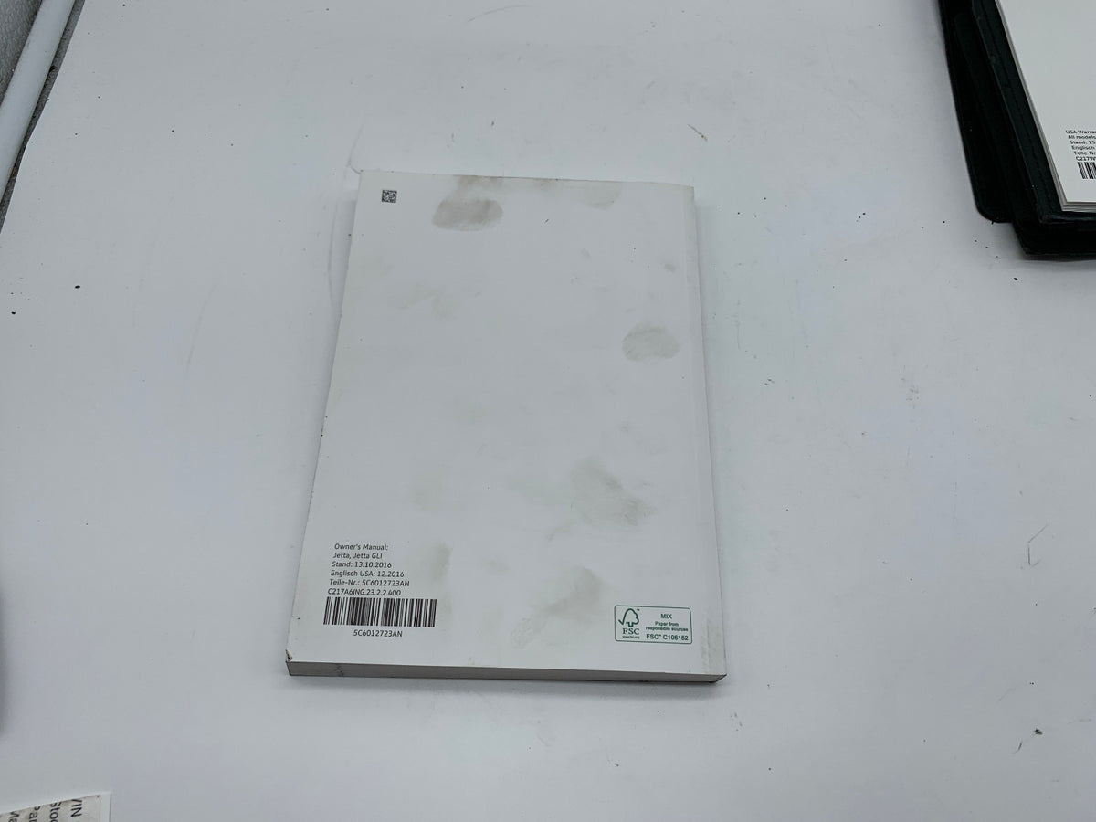 2017 Volkswagen Jetta GLI Owners Manual Set with Case OEM D03B38004