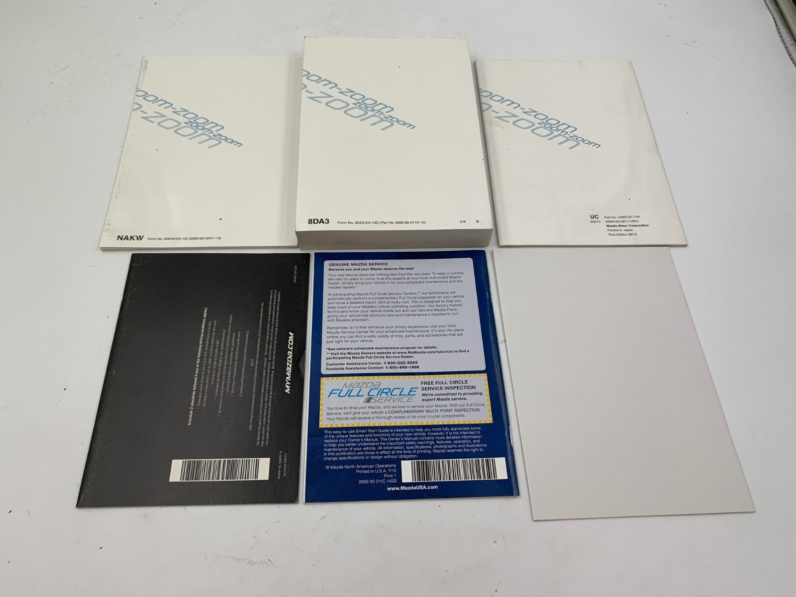 2014 Mazda CX-9 CX9 Owners Manual Set with Case OEM B02B18040